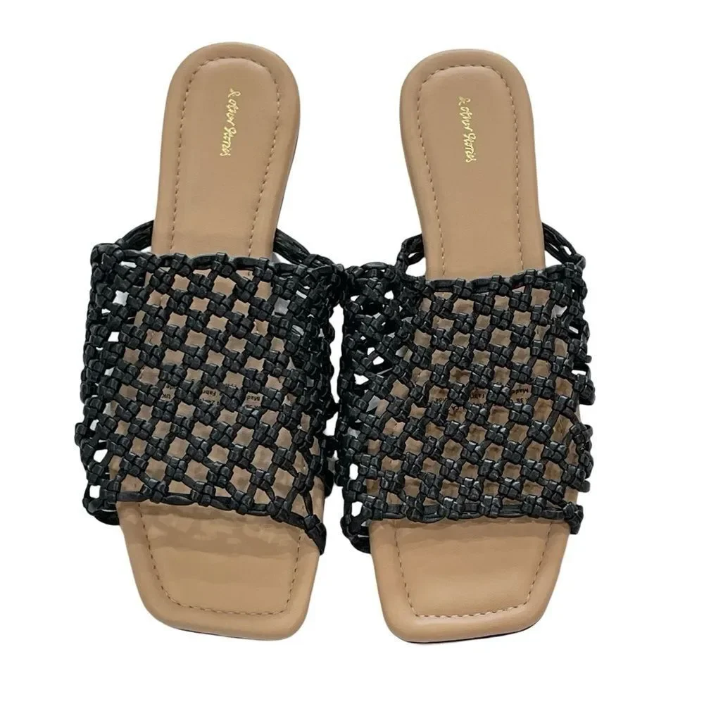 & Other Stories Leather Sandals, Black, Size 7.5 - Picture 13 of 16